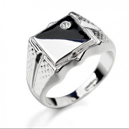 Classic Shiny Rhinestone Stone Ring