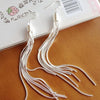 Silver Plated Tassel Earings
