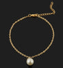 Simple Pearl Chain Anklet
